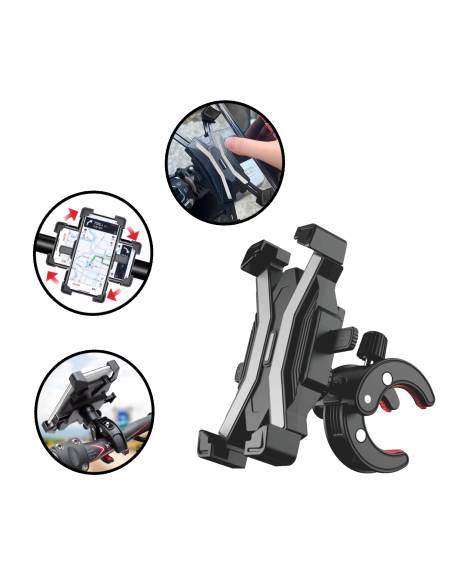 SOPORTE MOVIL PARA MOTO Y BICICLETA GRIS