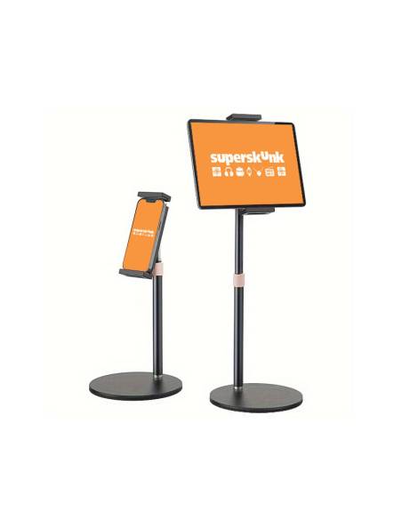 SOPORTE MOVIL SOBREMESA ALARGABLE NEGRO