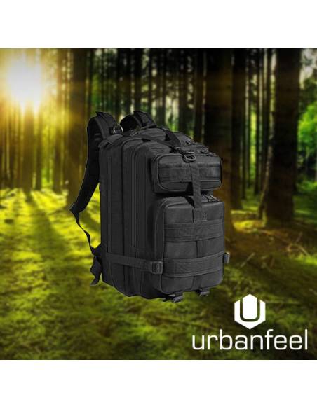 MOCHILA MARINE PEQ. U.FEEL NEGRA 27X45