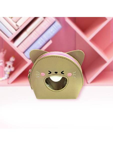 MONEDERO KHAKI GATO CARCAJADA