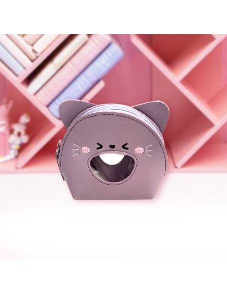 MONEDERO MORADO GATO CARJACADA