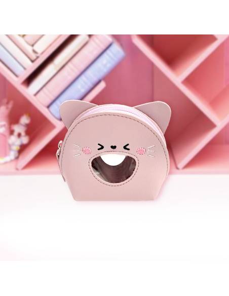 MONEDERO ROSA GATO CARCAJADA