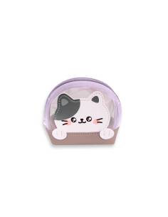 MONEDERO MORADO GATO FELIZ
