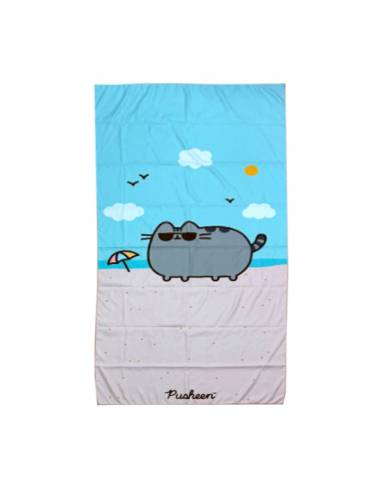Toalla Playa microfibra Gato Pusheen
