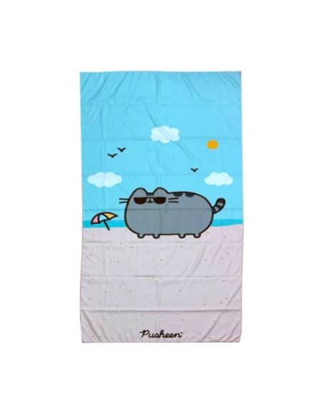 Toalla Playa microfibra Gato Pusheen