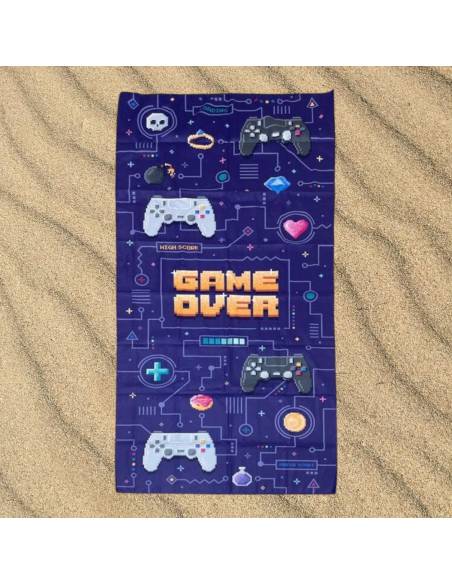 Toalla de Playa de Microfibra Game Over
