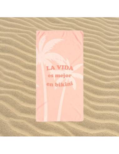 Toalha de praia em microfibra...