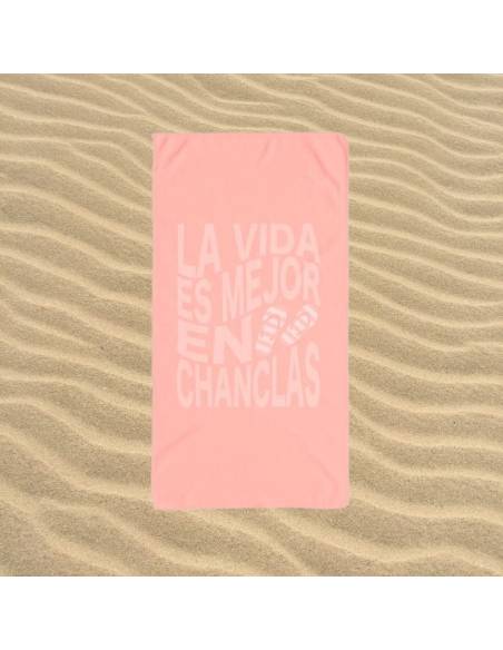 Toalha de praia em microfibra "La Vida" 90 x 170 cm | 2 modelos