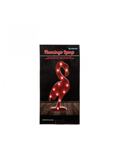 Lampara Madera Flamenco Con Leds