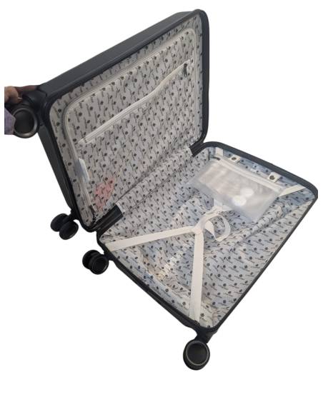 Maleta Ssk Cabina Abs 20" 4 Ruedas | Color Negro