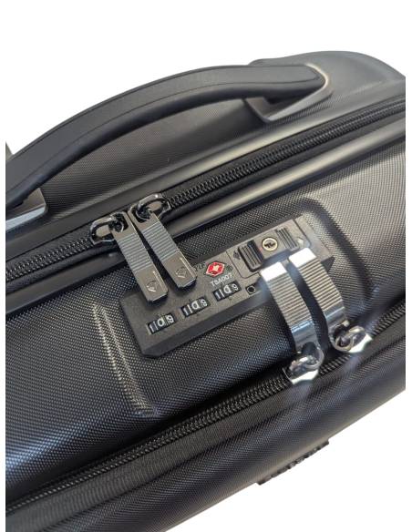 Maleta Ssk Cabina Abs 20" 4 Ruedas | Color Negro