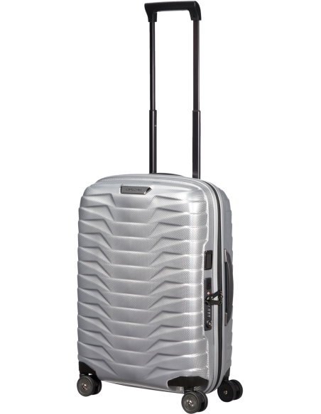 Maleta Samsonite PROXIS Spinner expansible (4 ruedas) 55cm | Color Plateado