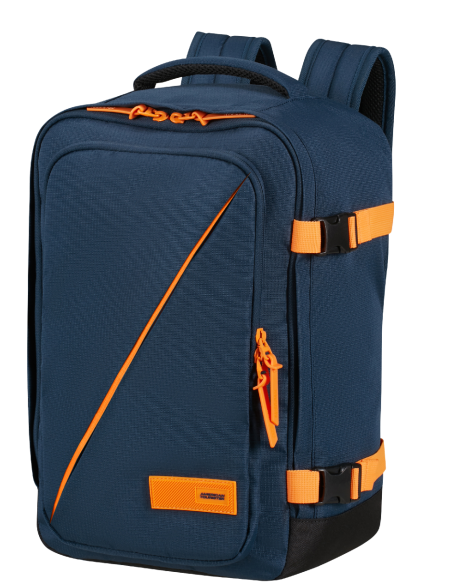 Mochila American Tourister Take2cabin casual | Color Azul Marino/Naraja
