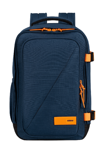 Mochila American Tourister Take2cabin casual | Color Azul Marino/Naraja