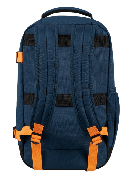 Mochila American Tourister Take2cabin casual | Color Azul Marino/Naraja