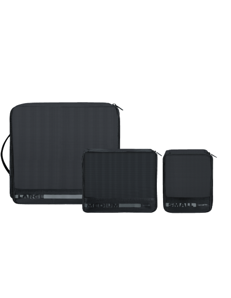 Juego de 3 organizadores de viaje Samsonite Pack-Sized | Color negro