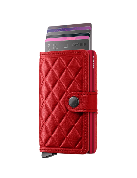 Secrid Cartera Premium Mimiwallet Emboss Diamomd Red+