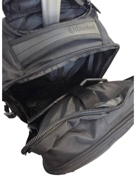 Mochila Urbanfeel con asa telescopica y 2 ruedas | 40 Litros Color Negro