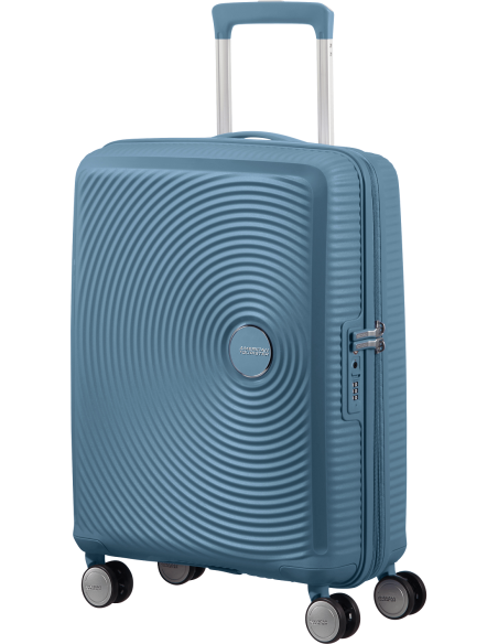 Mala American Tourister SOUNDBOX Spinner (4 rodas) 55cm Azul Pedra