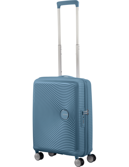 Mala American Tourister SOUNDBOX Spinner (4 rodas) 55cm Azul Pedra
