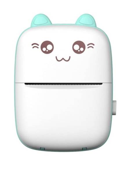 Mini Impresora Gato Térmica Bluetooth | Color Azul