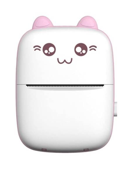 Mini Impresora Gato Térmica Bluetooth | Color Rosa