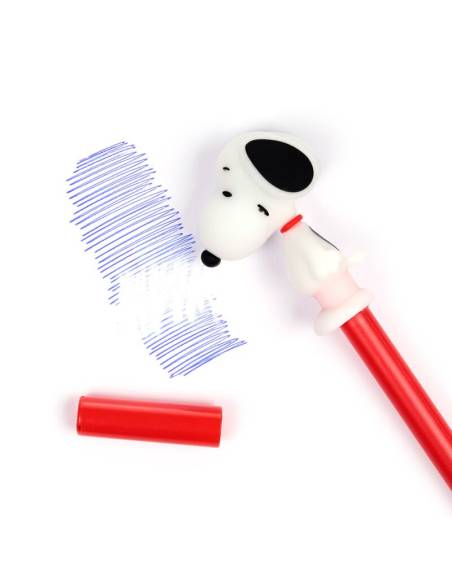 Bolígrafo Borrable Inkredible con Tope de Silicona Peanuts Snoopy