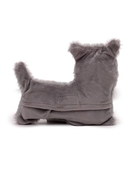 Peluche Térmico de Semillas para Microondas Perro Schnauzer