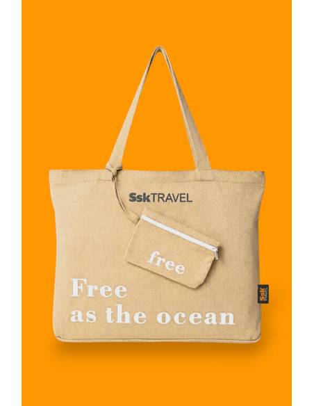 Bolso Tote Bag SSK Travel "Free as the Ocean" Arena