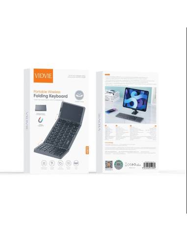 Teclado Plegable Wireless Negro...