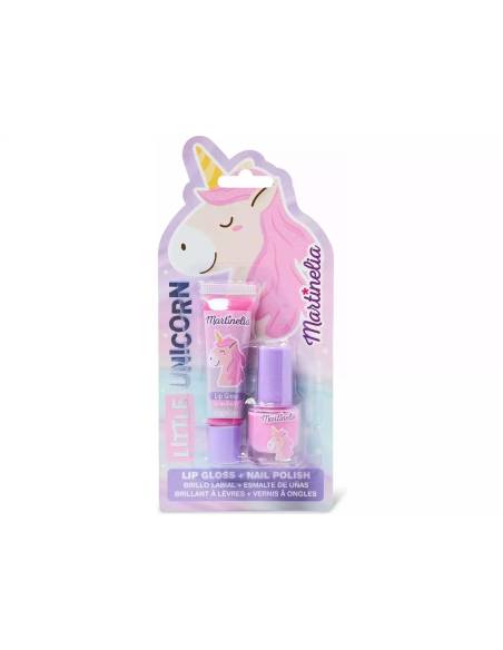 Martinelia Little Unicorn: Dúo de Brillo Labial y Esmalte de Uñas