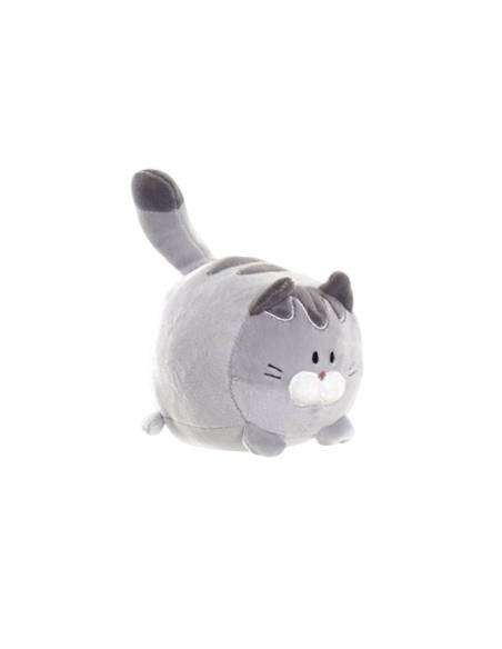 Peluche de Gato Kawaii Gris 12cm