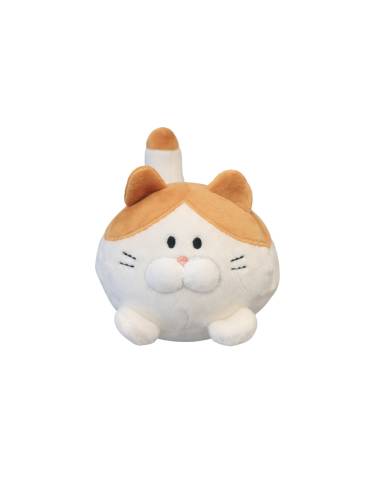 Peluche de Gato Kawaii Beige/Naranja...