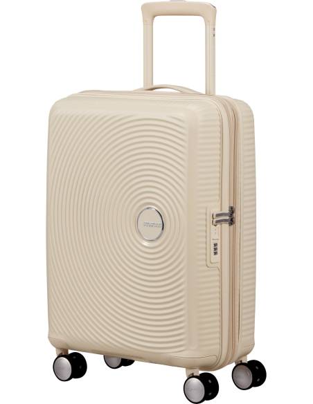 Maleta American Tourister SOUNDBOX Spinner Suitcase (4 ruedas) 55cm | Color Coconut Sand