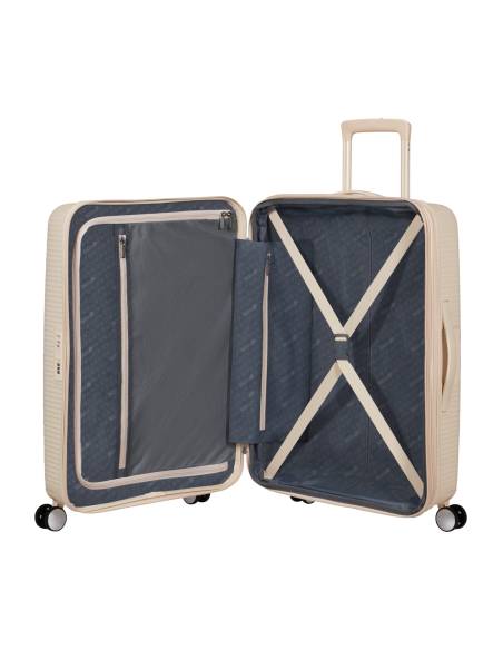 Maleta American Tourister SOUNDBOX Spinner Suitcase (4 ruedas) 67 cm | Color Coconut Sand
