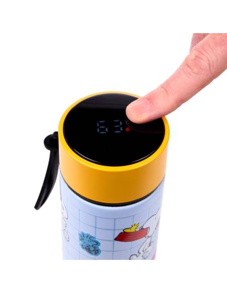 Botella Térmica de Acero Inoxidable - Peanuts Snoopy & Woodstock