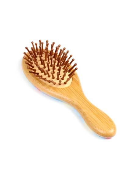 Cepillo de pelo de bambú / Diseño frutas de verano (4 Colores disponibles)