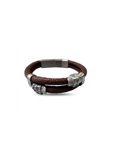 Pulsera SSK STYLE cuerda metal plata...