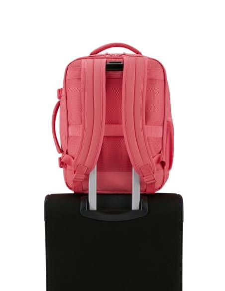 Mochila American Tourister Take2cabin Puff S/M casual PINK GLITCH| Color Rosa