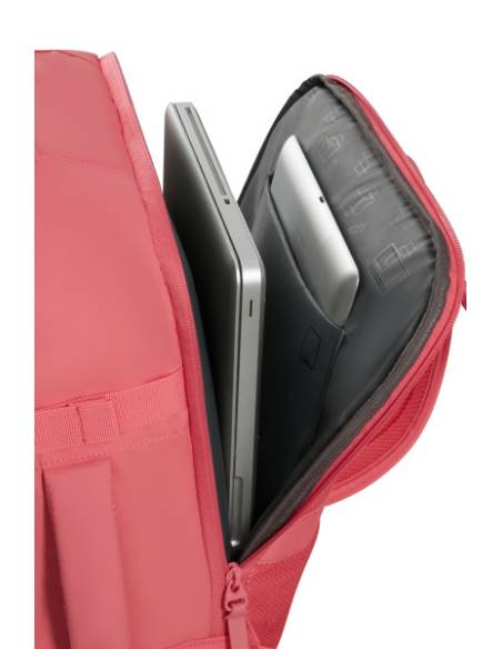 Mochila American Tourister Take2cabin Puff S/M casual PINK GLITCH| Color Rosa