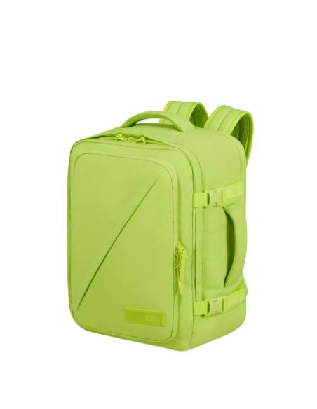 Mochila American Tourister Take2cabin Puff S/M casual Hyper Lime| Color Lima