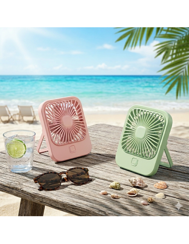 MINI VENTILADOR SOBREMESA VERDE