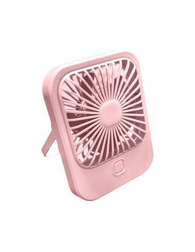 MINI VENTILADOR SOBREMESA ROSA