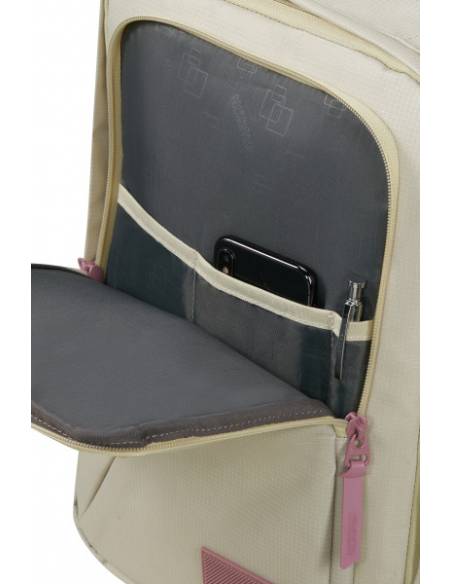 Mochila American Tourister Take2cabin casual backpack MS  Coconut Sand/Galactic Mauve| Color Beige