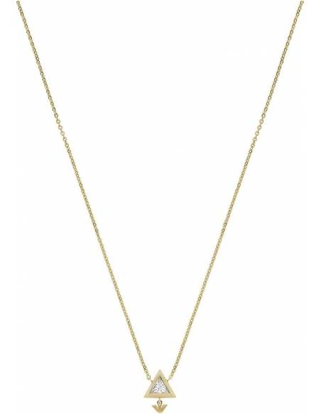 Collar de mujer Emporio Armani EGS2898710 en acero dorado con colgante triangular