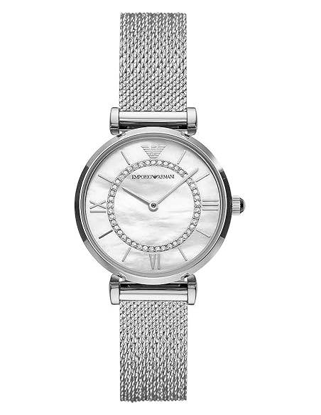 Reloj de Mujer Emporio Armani Gianni T-Bar AR11319 de Acero Plateado