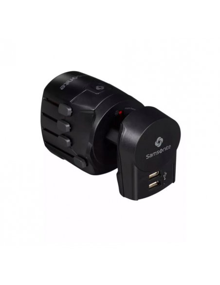 ADAPTADOR SAMSONITE WORLD ADAPTER PRO 3 + USB NEGRO