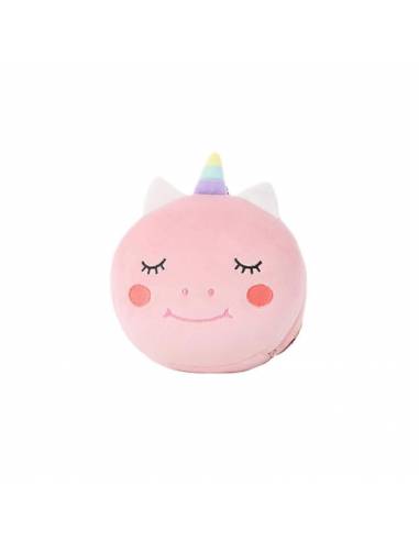 Almohada Viaje Y Antifaz Unicornio rosa