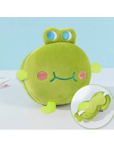Almohada Viaje Y Antifaz Rana verde...