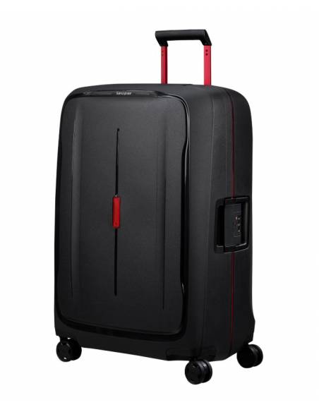 Maleta Samsonite Essens Spinner expansible (4 ruedas) 75 cm | Color Charcoal/Red